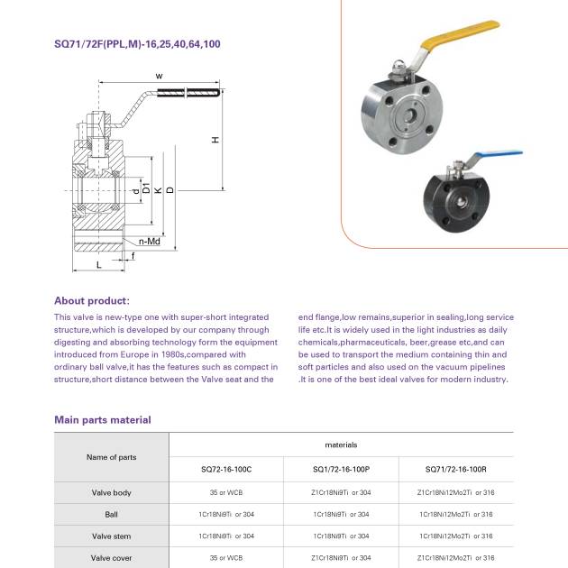 SUPER-SHORT BALL VALVE