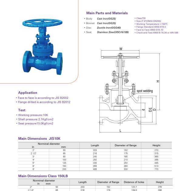 CAST IRON FLANGE GLOBE VALVE